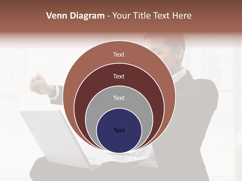 A Man In A Suit Pointing At Something PowerPoint Template