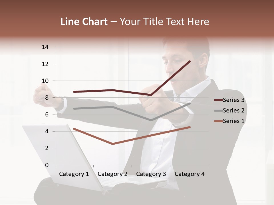 A Man In A Suit Pointing At Something PowerPoint Template