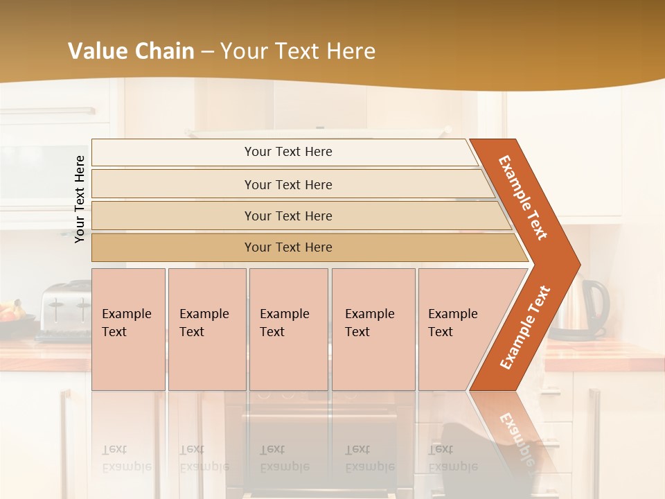 A Man Standing In A Kitchen Next To A Stove Top Oven PowerPoint Template