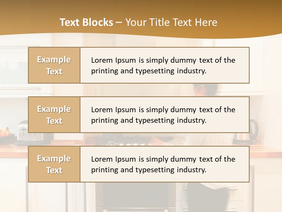 A Man Standing In A Kitchen Next To A Stove Top Oven PowerPoint Template