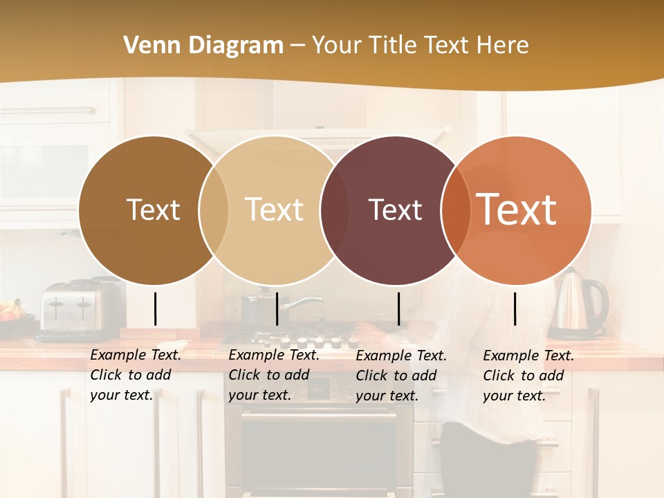 A Man Standing In A Kitchen Next To A Stove Top Oven PowerPoint Template