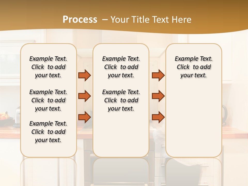 A Man Standing In A Kitchen Next To A Stove Top Oven PowerPoint Template