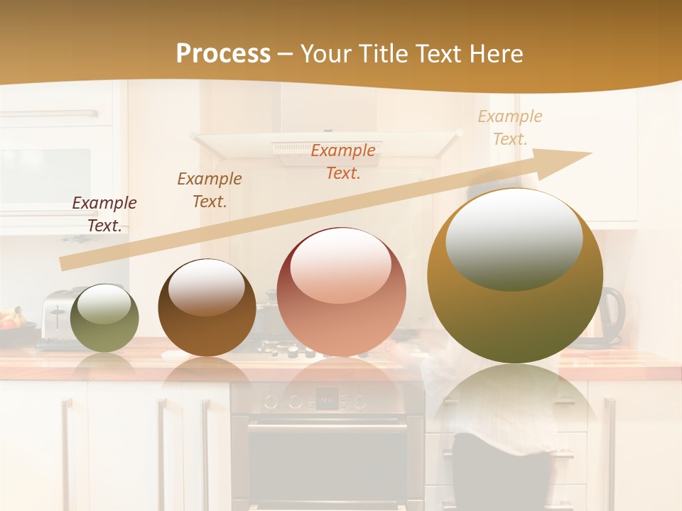 A Man Standing In A Kitchen Next To A Stove Top Oven PowerPoint Template