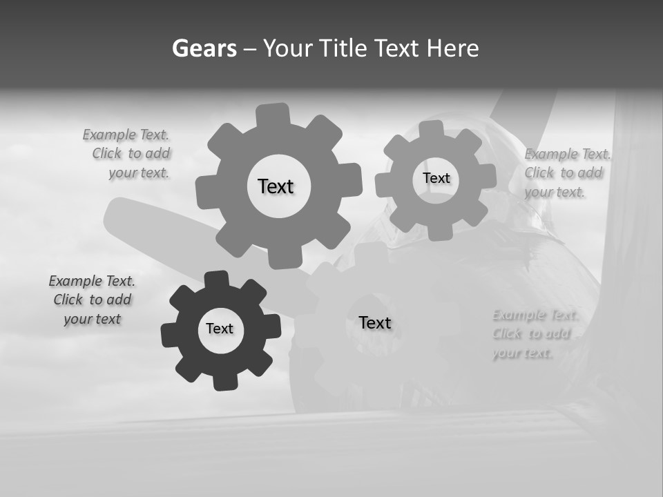 World War Ii Bomber Transportation PowerPoint Template