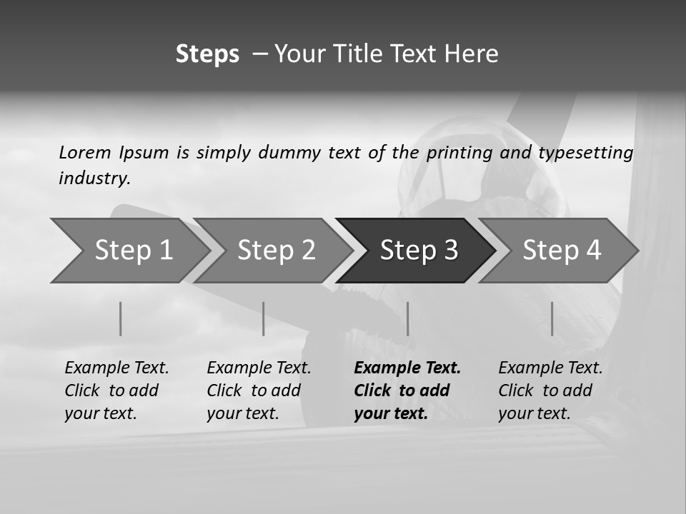 World War Ii Bomber Transportation PowerPoint Template
