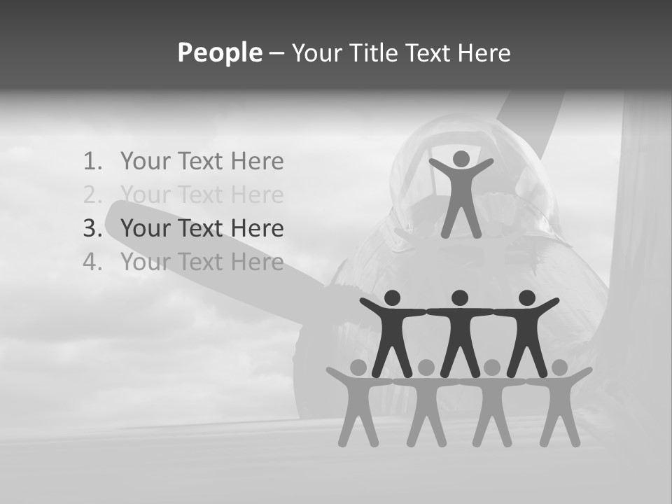 World War Ii Bomber Transportation PowerPoint Template