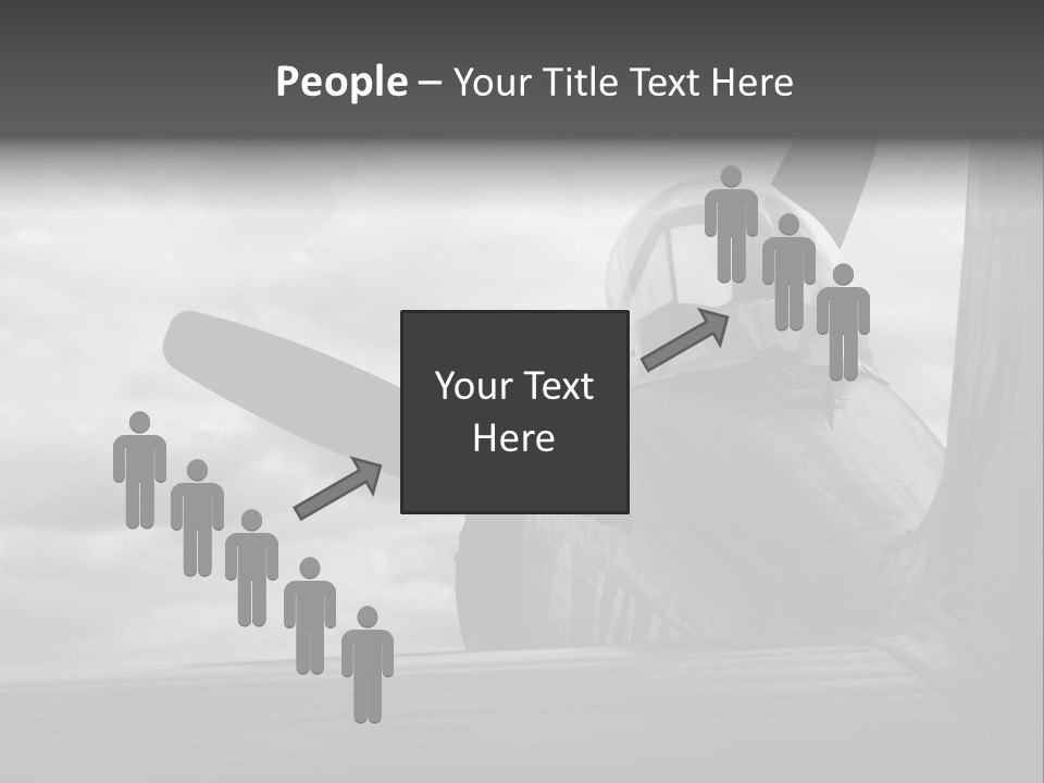 World War Ii Bomber Transportation PowerPoint Template
