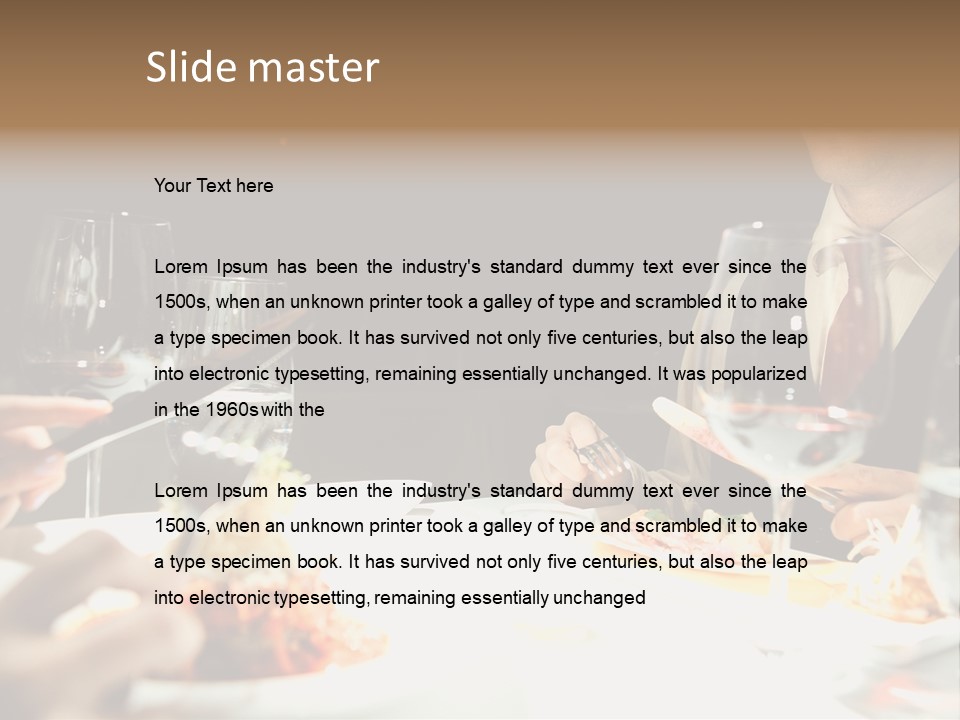 Closeup Cook Roast PowerPoint Template