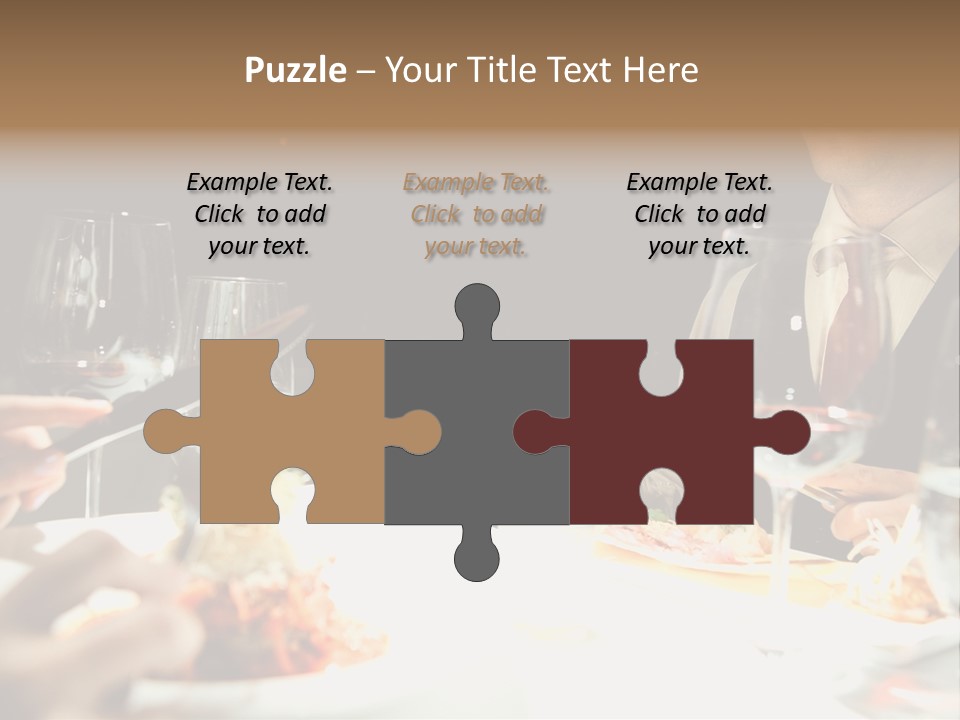 Closeup Cook Roast PowerPoint Template