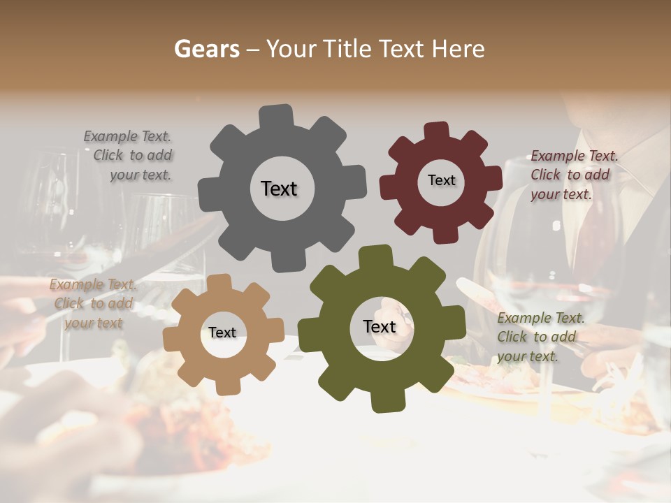 Closeup Cook Roast PowerPoint Template