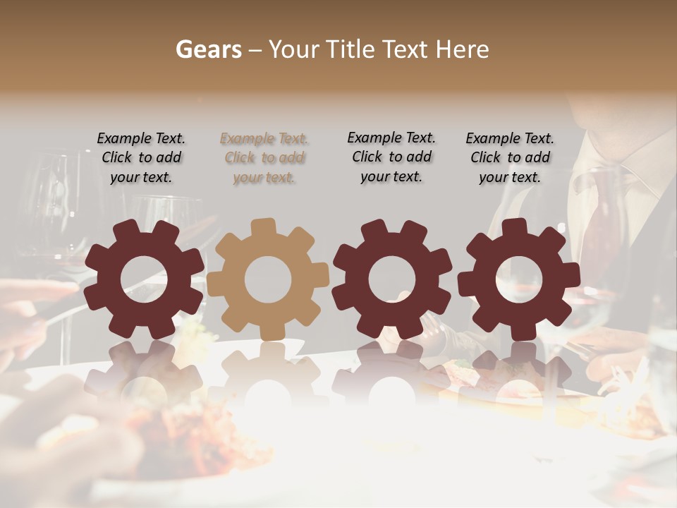 Closeup Cook Roast PowerPoint Template