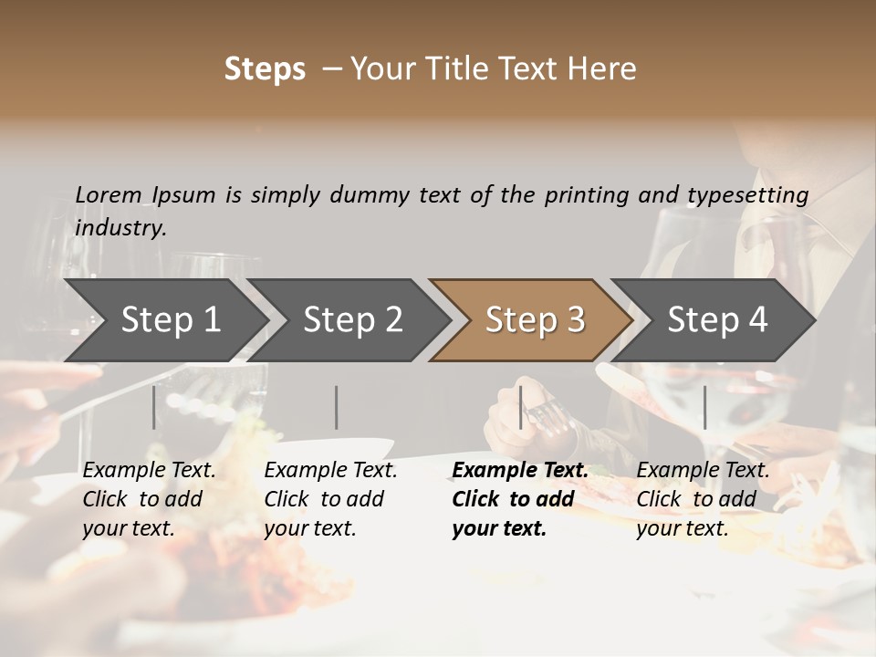 Closeup Cook Roast PowerPoint Template