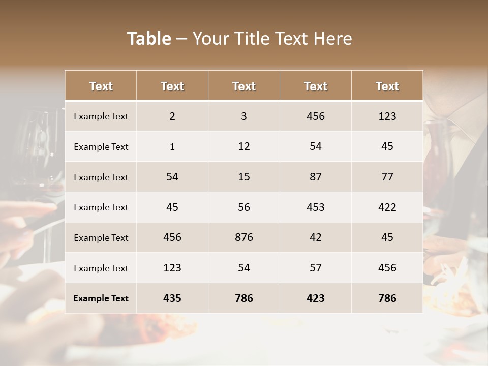 Closeup Cook Roast PowerPoint Template