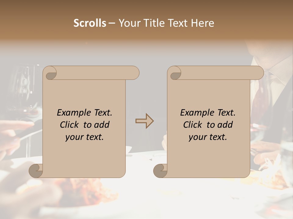 Closeup Cook Roast PowerPoint Template