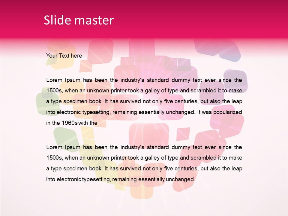 Communication Space Electronic PowerPoint Template