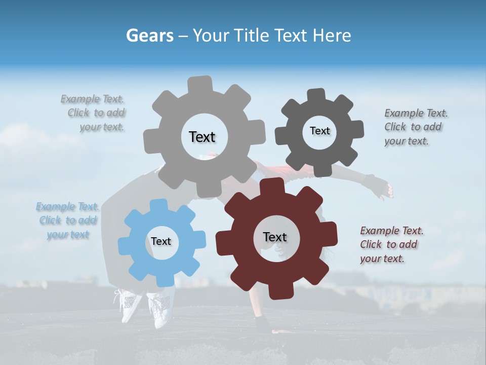 Weight Athlete Young PowerPoint Template