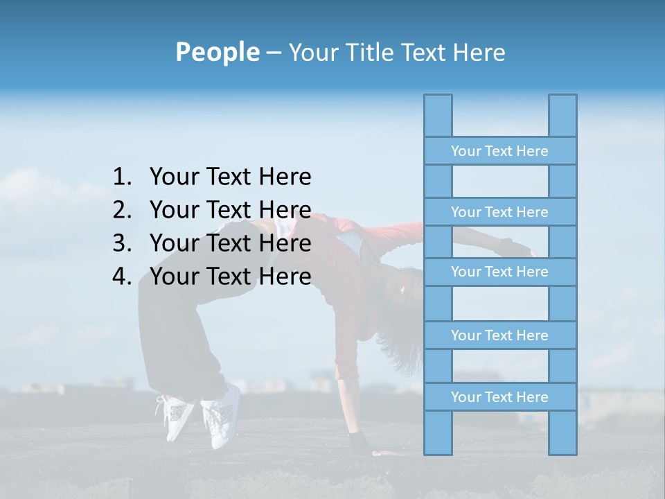 Weight Athlete Young PowerPoint Template