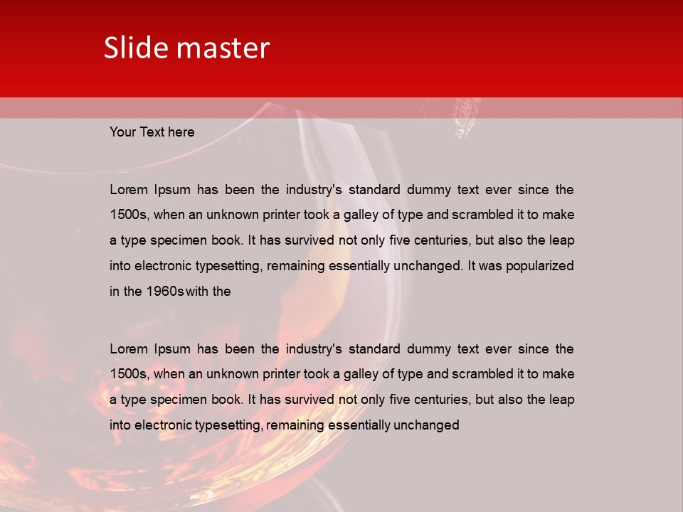 Glass Alcohol Spirit PowerPoint Template