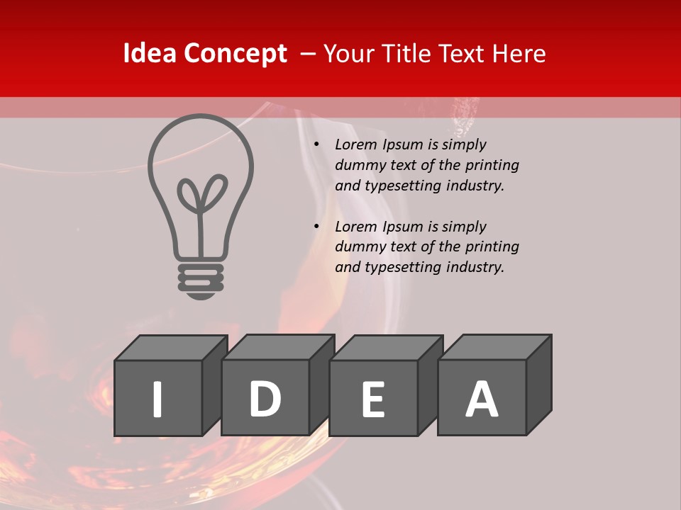 Glass Alcohol Spirit PowerPoint Template