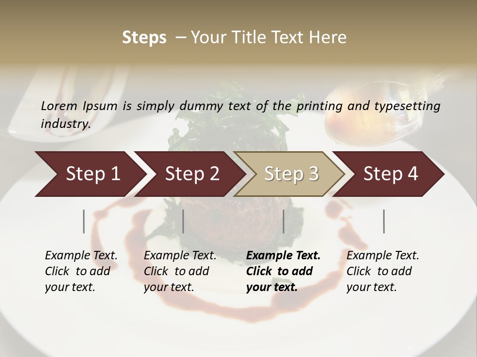 Closeup Cook Roast PowerPoint Template