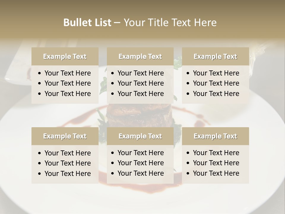 Closeup Cook Roast PowerPoint Template