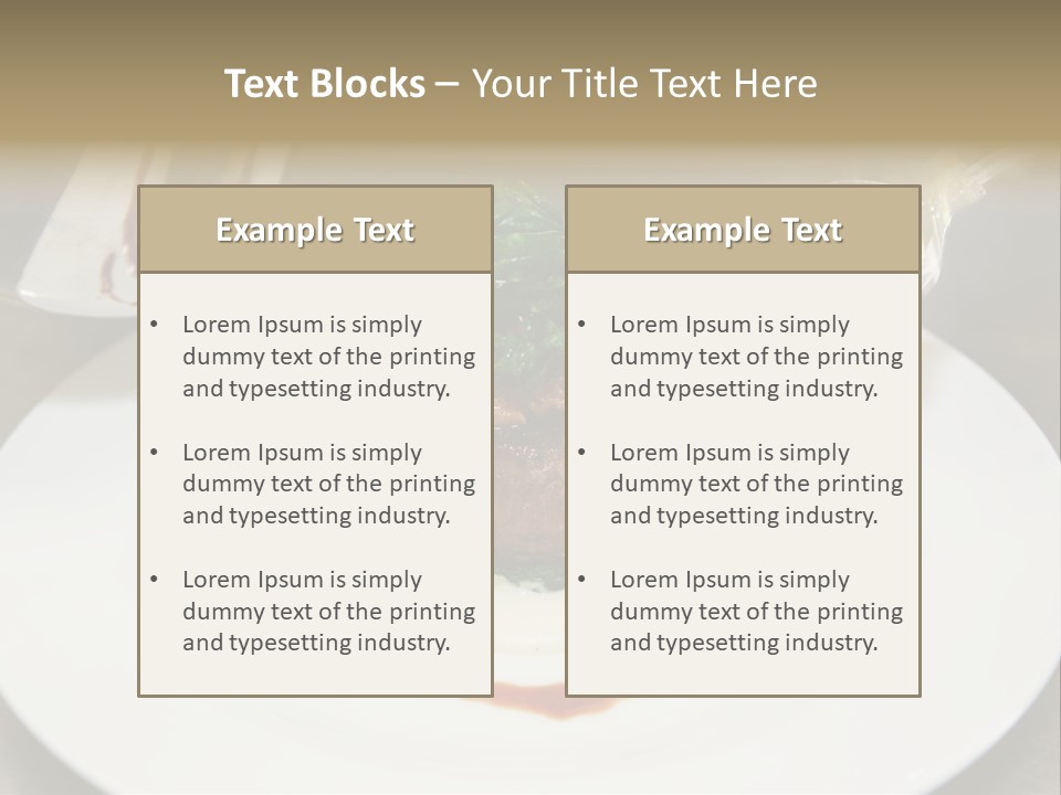Closeup Cook Roast PowerPoint Template