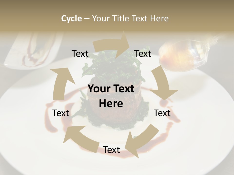 Closeup Cook Roast PowerPoint Template