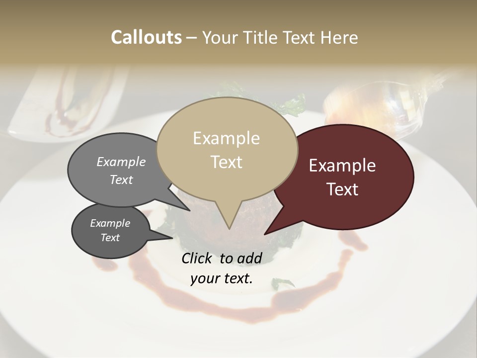 Closeup Cook Roast PowerPoint Template