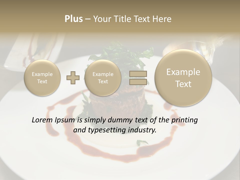Closeup Cook Roast PowerPoint Template