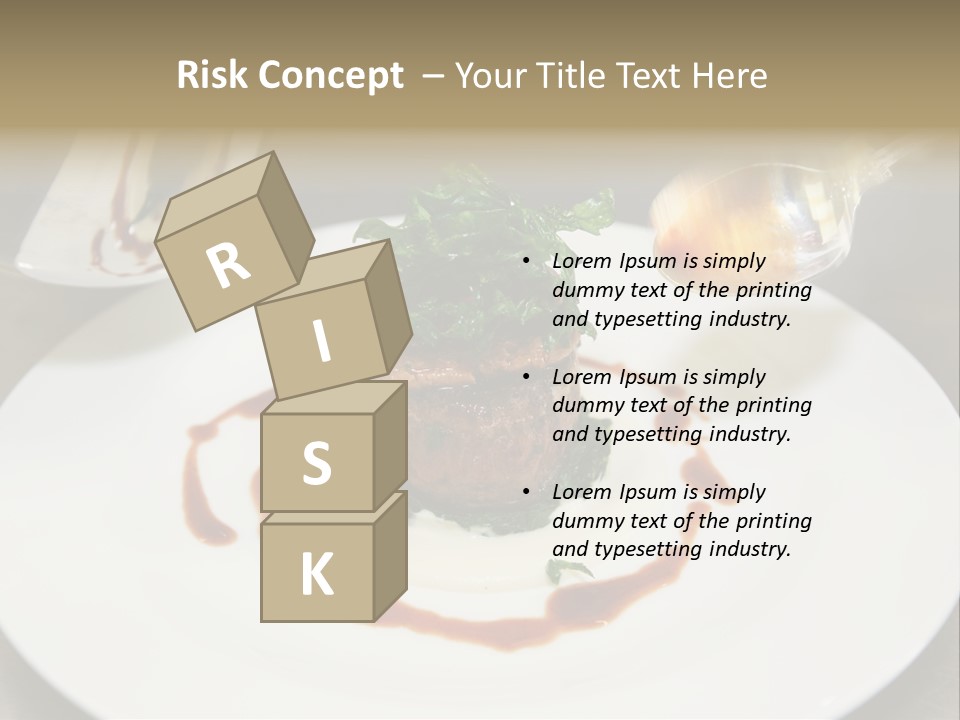 Closeup Cook Roast PowerPoint Template