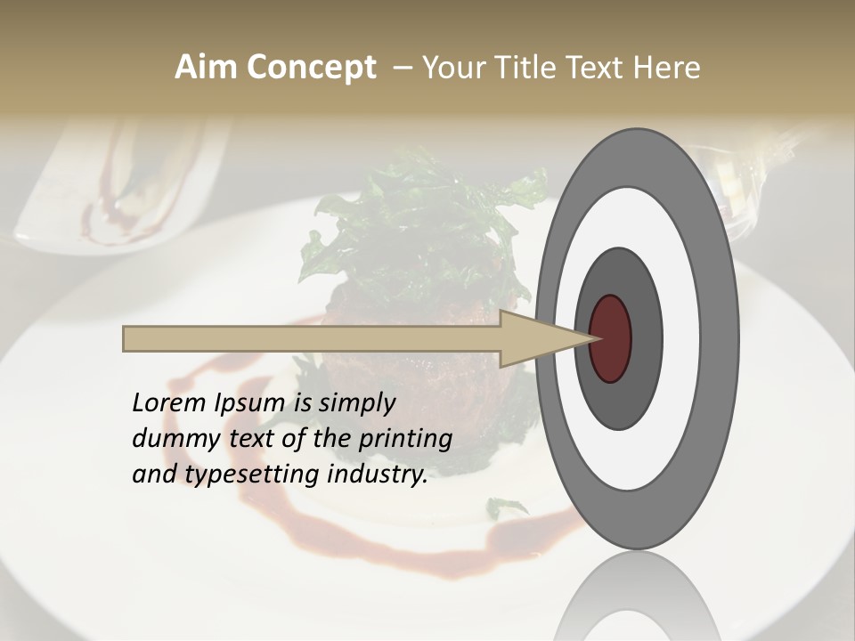 Closeup Cook Roast PowerPoint Template