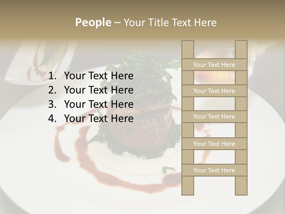 Closeup Cook Roast PowerPoint Template