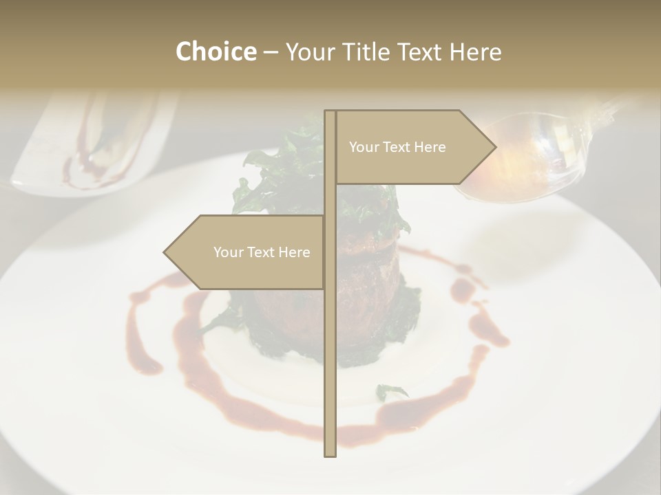 Closeup Cook Roast PowerPoint Template