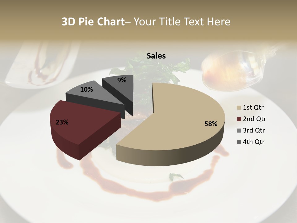 Closeup Cook Roast PowerPoint Template