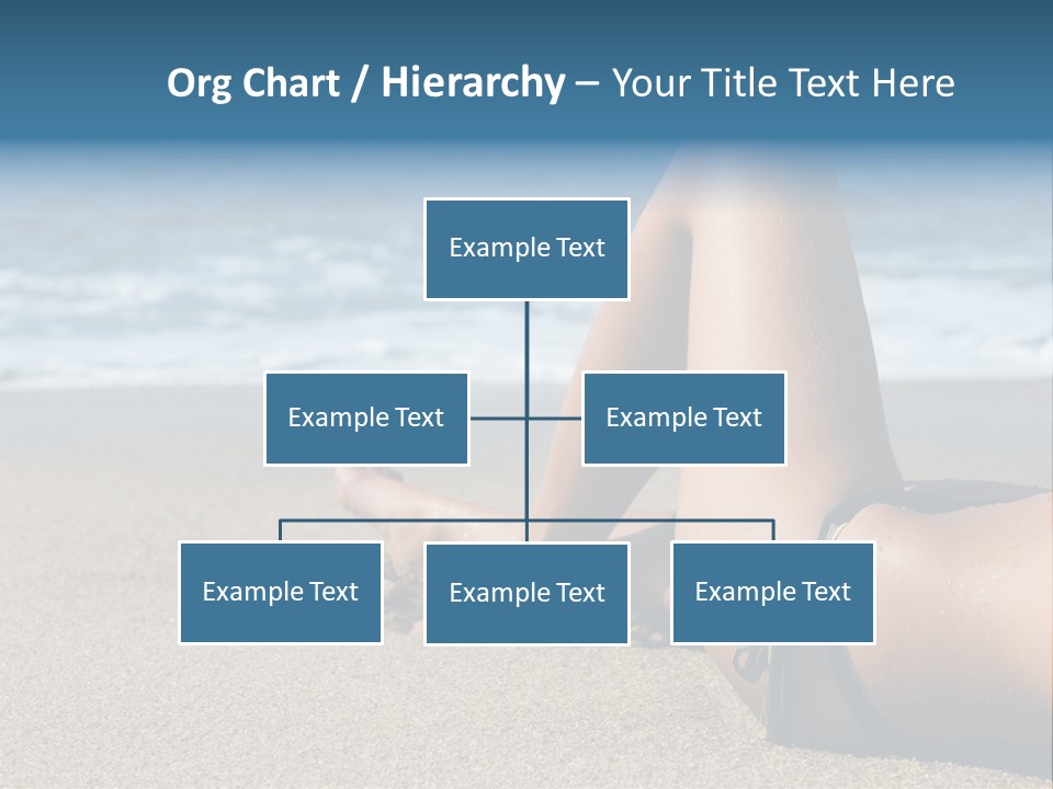 A Woman In A Bikini Laying On The Beach PowerPoint Template