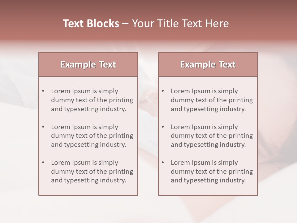 Lifestyle One Sensual PowerPoint Template