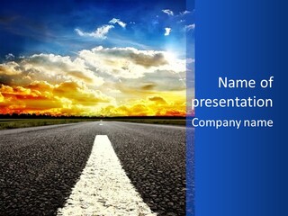 Sunset Natural Cloudscape PowerPoint Template