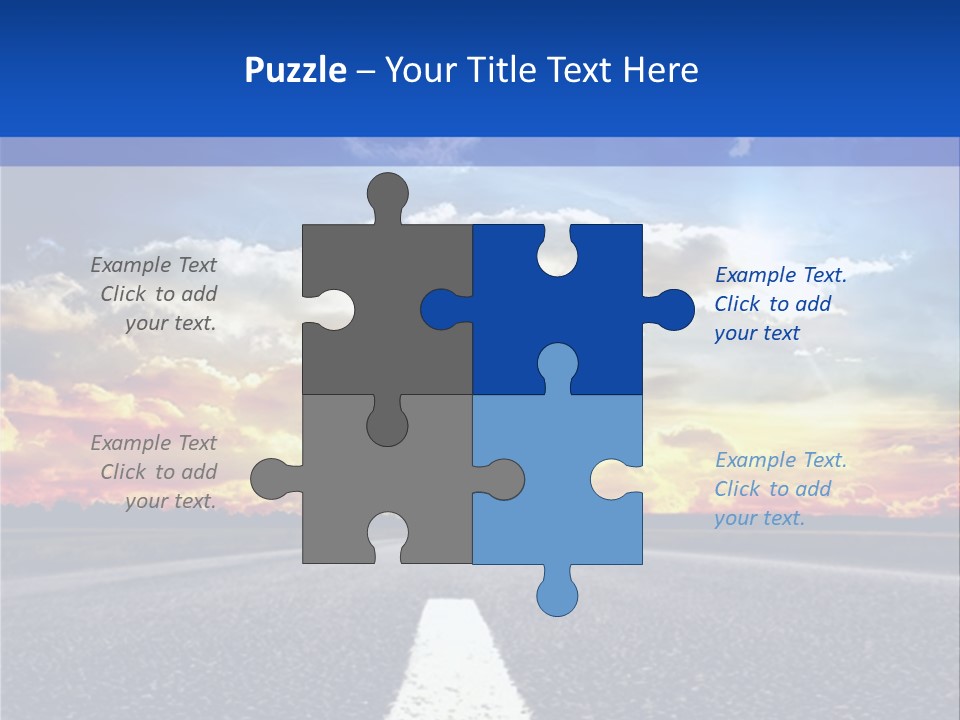 Sunset Natural Cloudscape PowerPoint Template