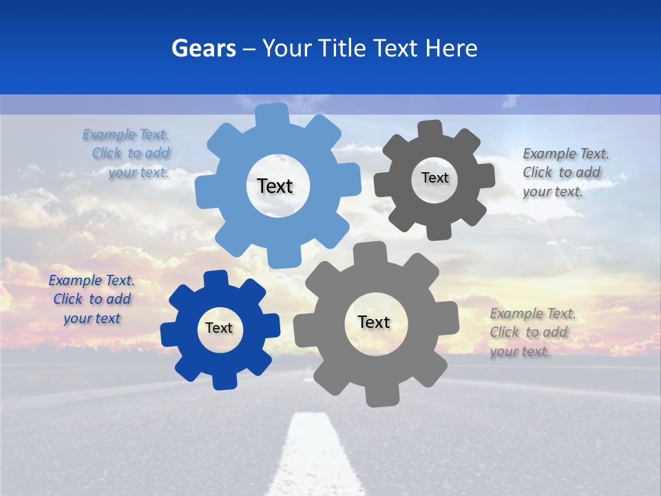 Sunset Natural Cloudscape PowerPoint Template