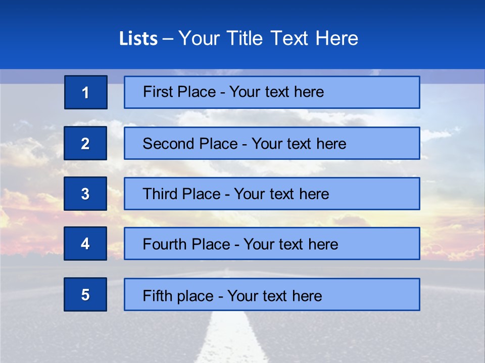 Sunset Natural Cloudscape PowerPoint Template