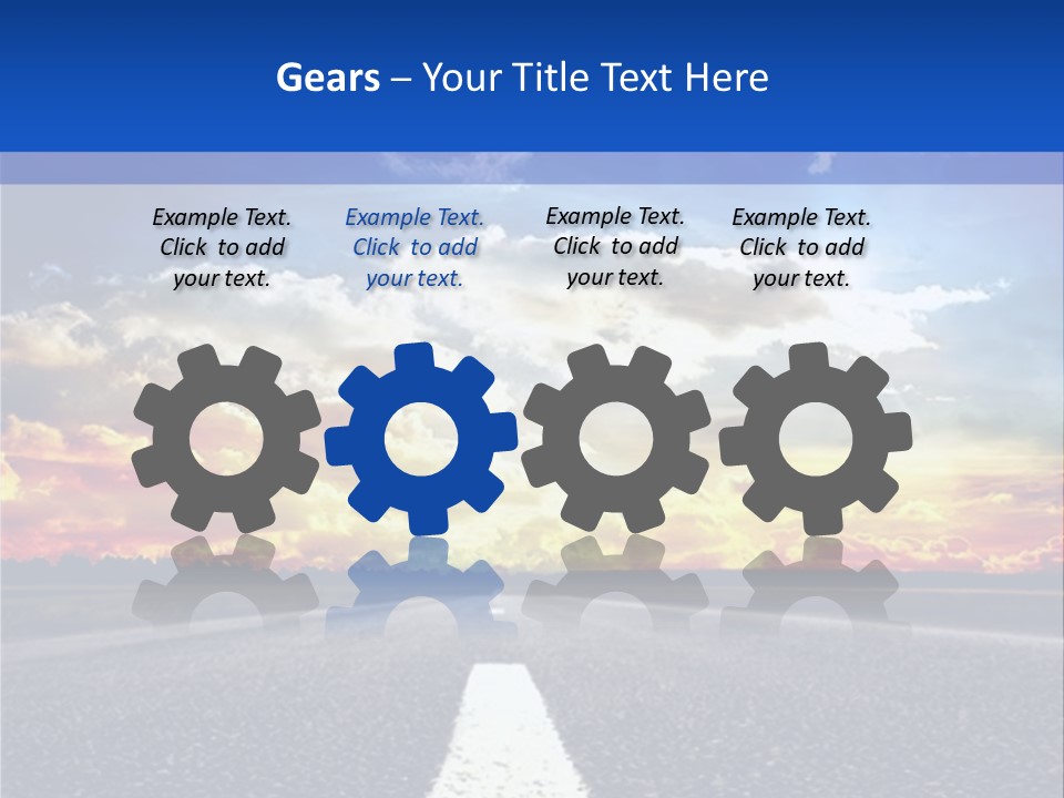 Sunset Natural Cloudscape PowerPoint Template