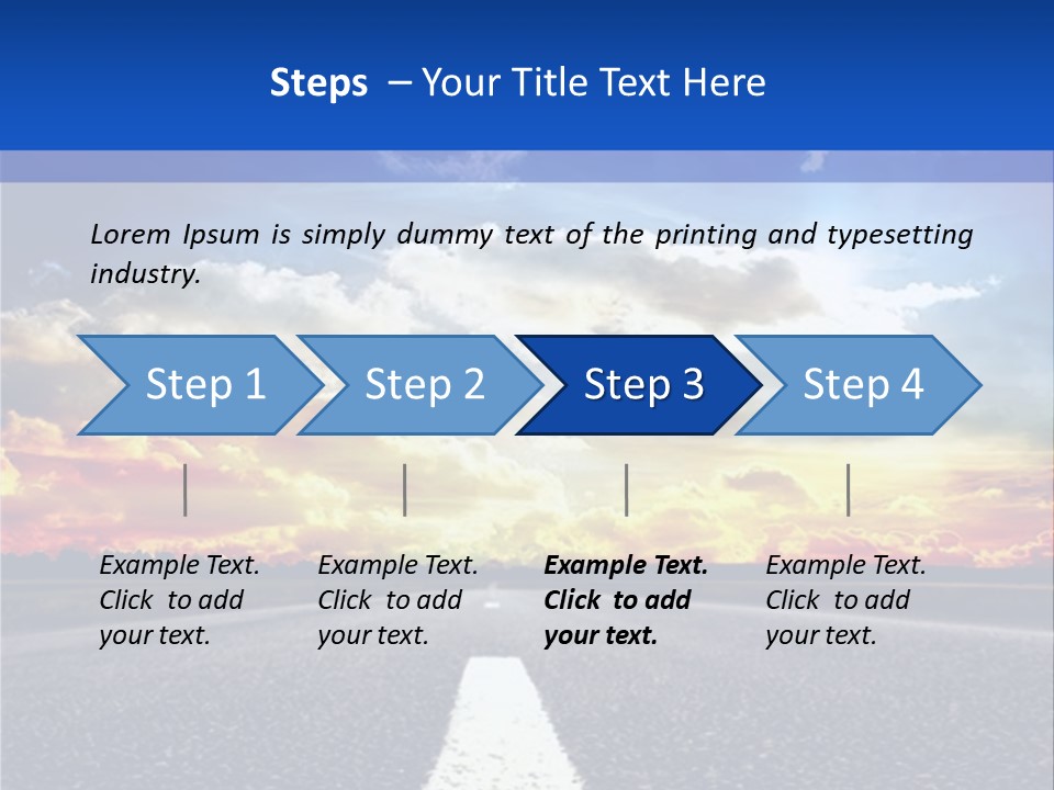 Sunset Natural Cloudscape PowerPoint Template