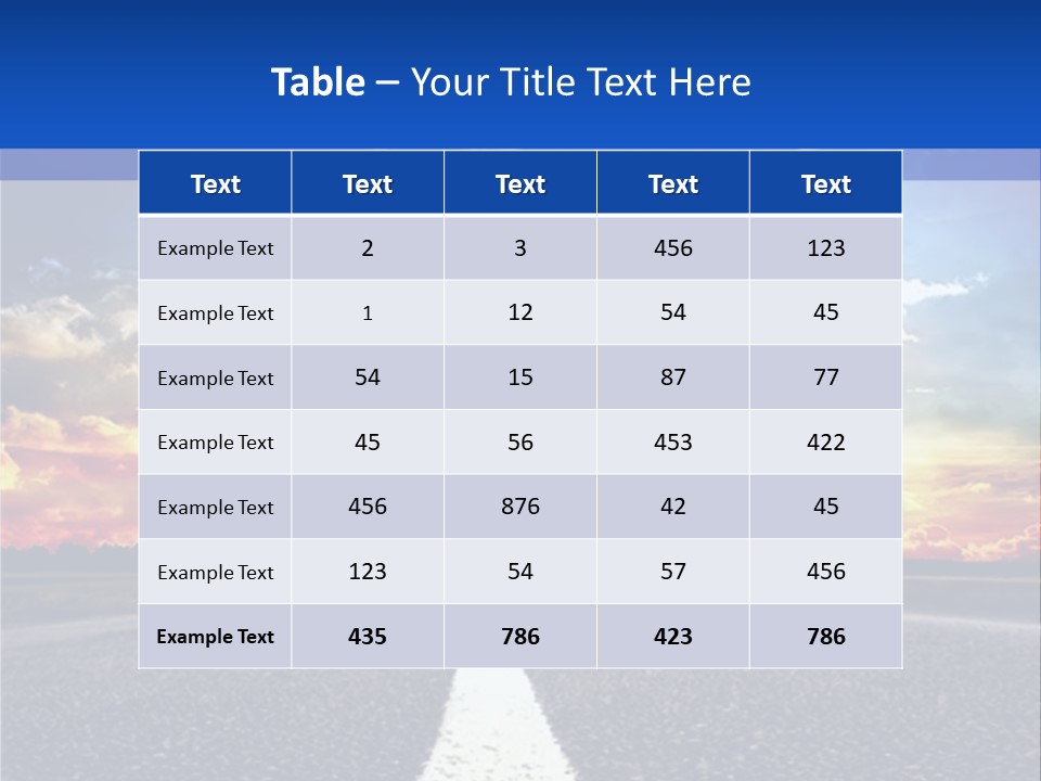 Sunset Natural Cloudscape PowerPoint Template