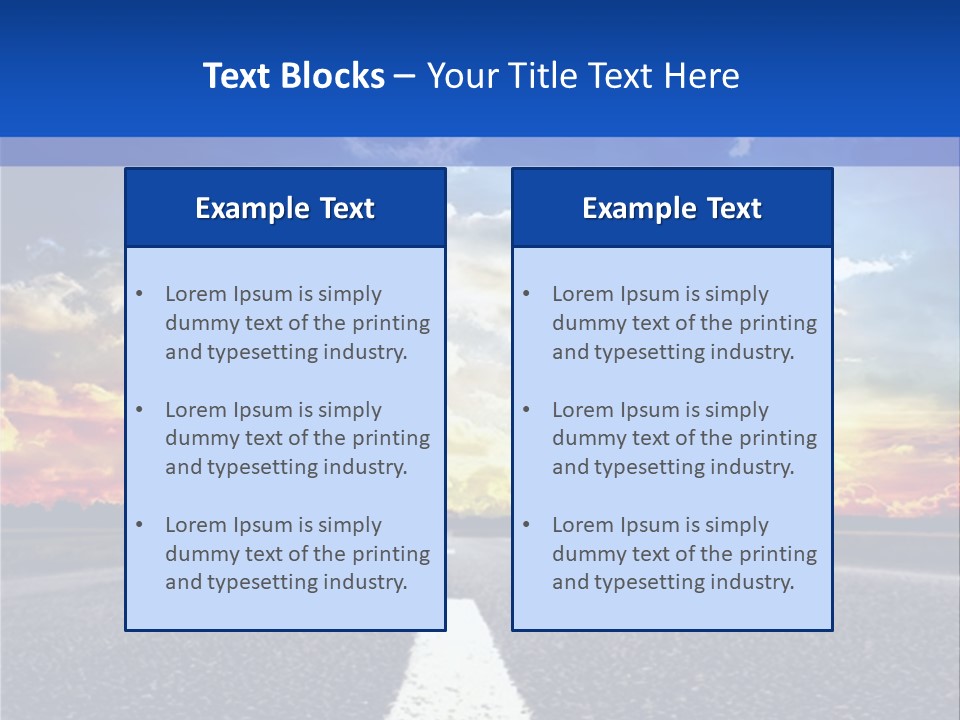 Sunset Natural Cloudscape PowerPoint Template