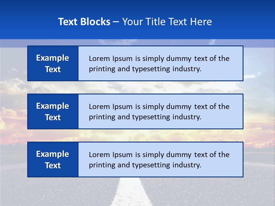 Sunset Natural Cloudscape PowerPoint Template
