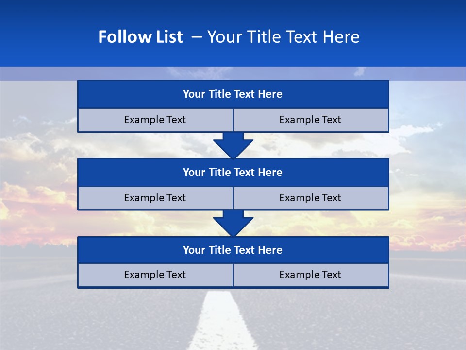 Sunset Natural Cloudscape PowerPoint Template