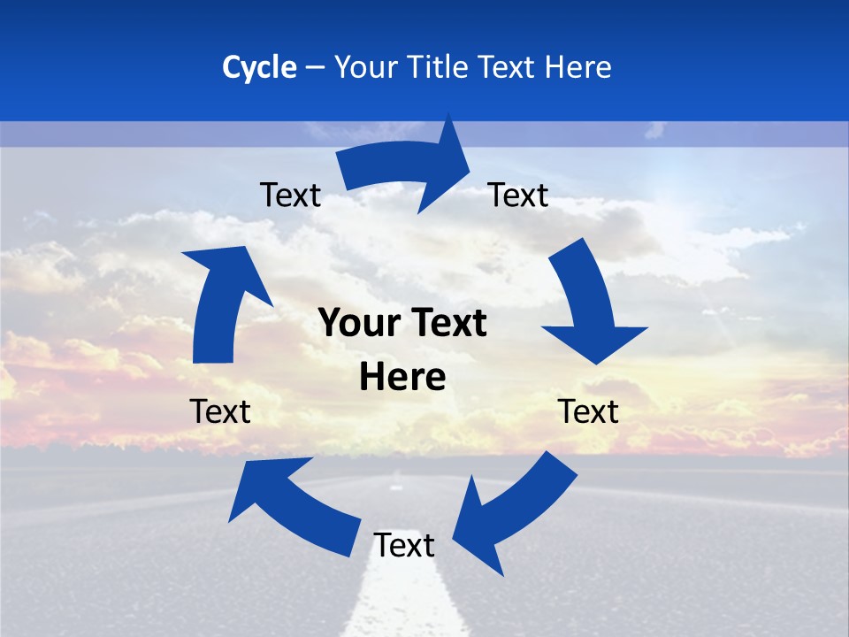 Sunset Natural Cloudscape PowerPoint Template
