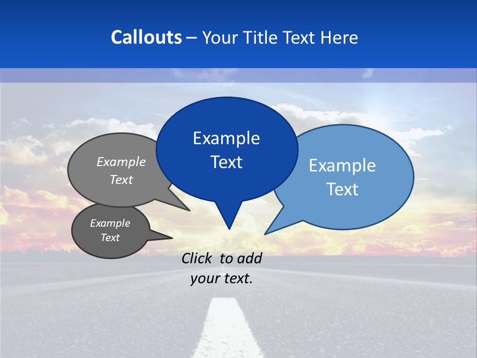 Sunset Natural Cloudscape PowerPoint Template