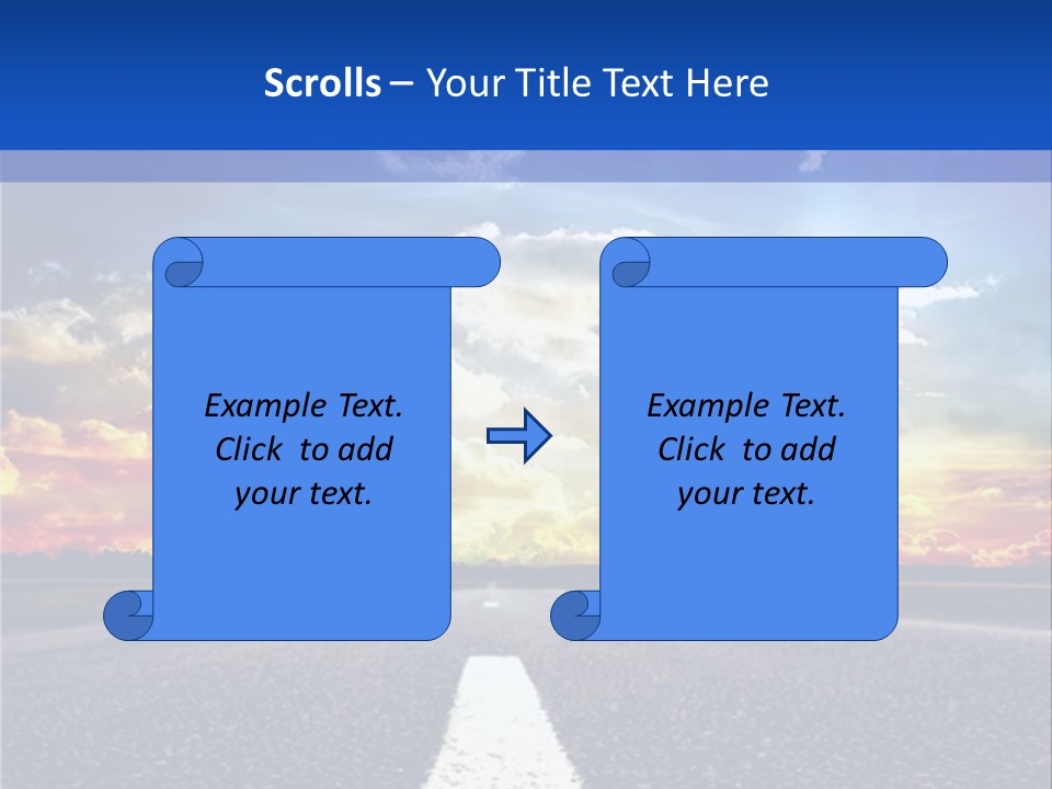 Sunset Natural Cloudscape PowerPoint Template