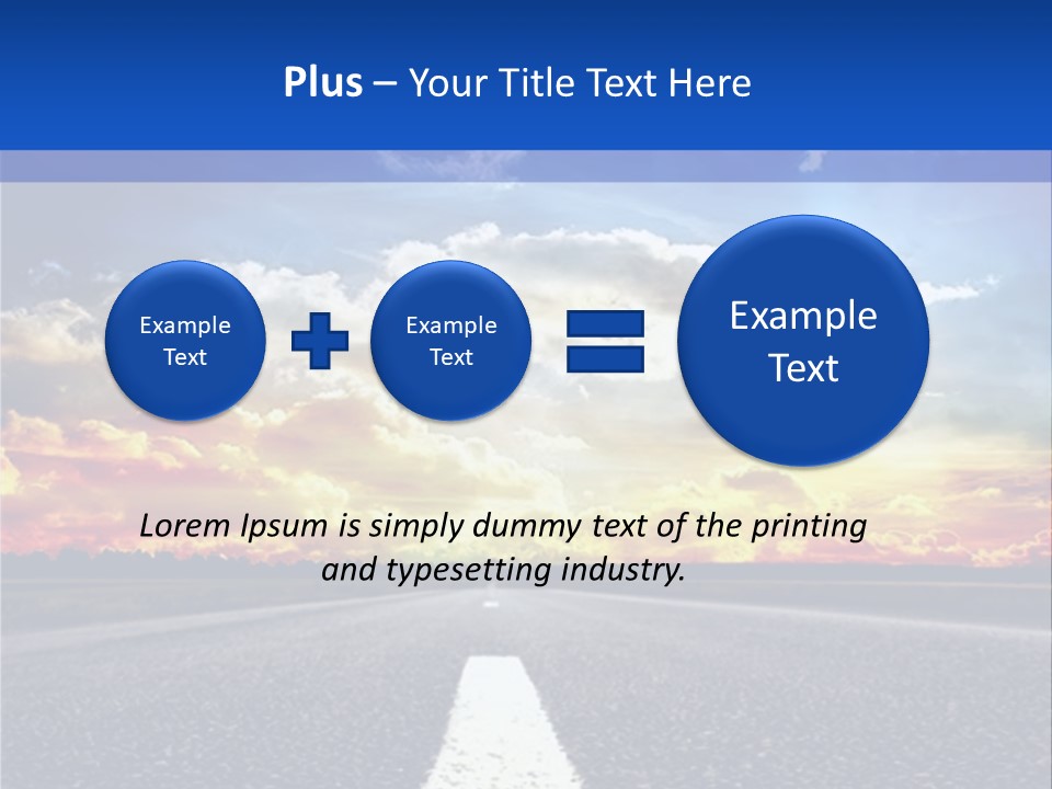 Sunset Natural Cloudscape PowerPoint Template
